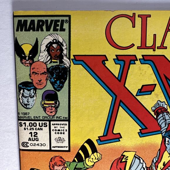 Classic X-Men #12 Marvel 1987 Comic Book- CARDED - Picture 3 of 6